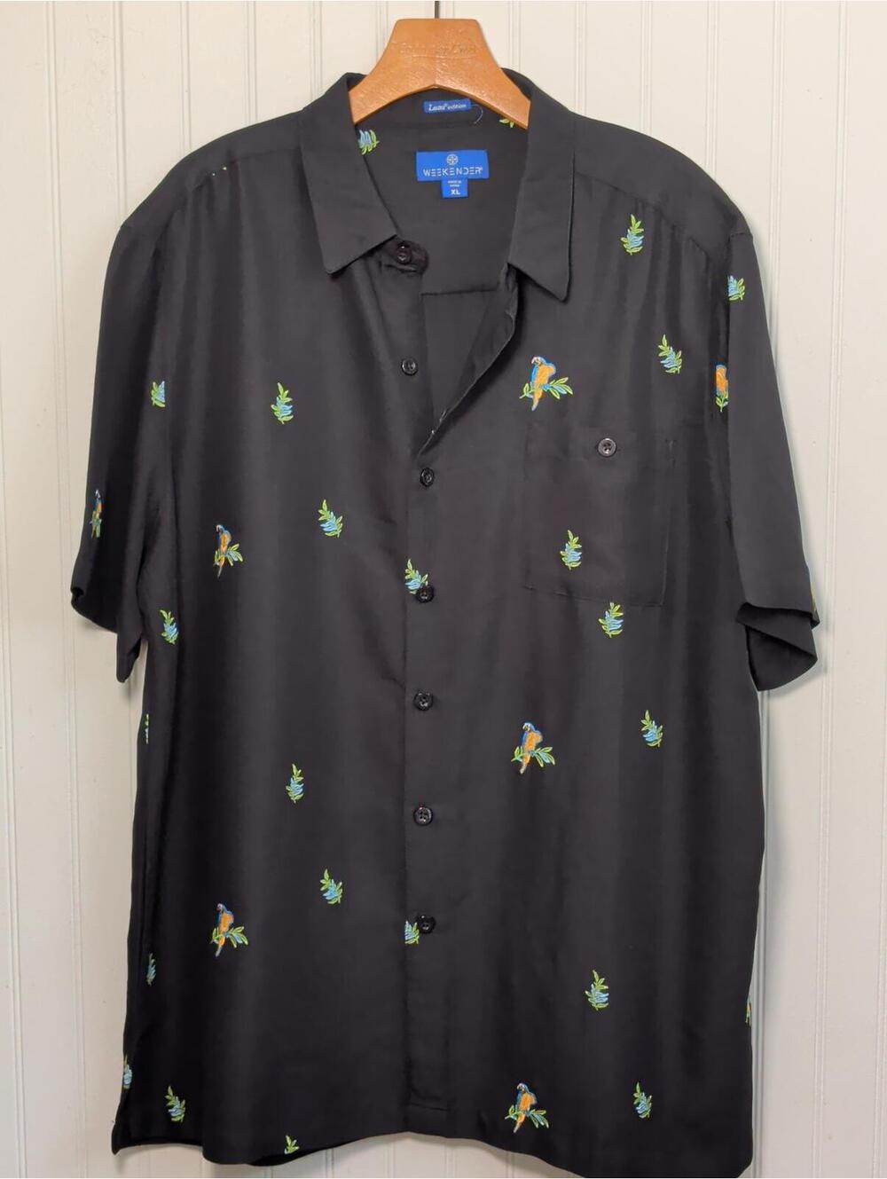 Weekender Luau Edition Black Hawaiian Shirt XL